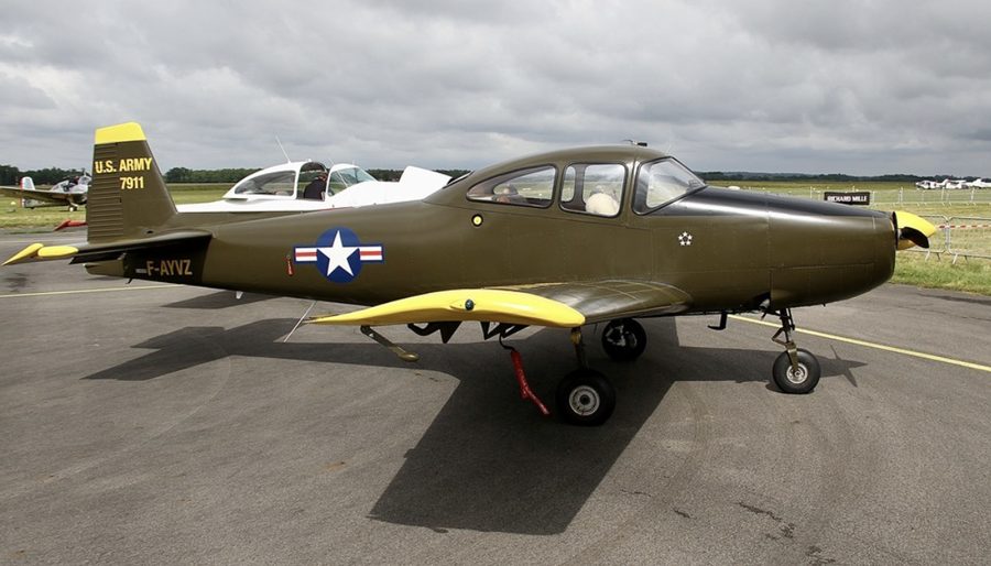 Navion 47.911 on the apron